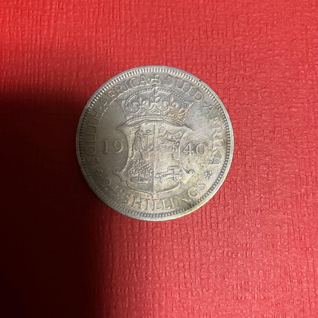 南アフリカ 1940年 2 1/2シリング銀貨 ジョージ6世 - メルカリ
