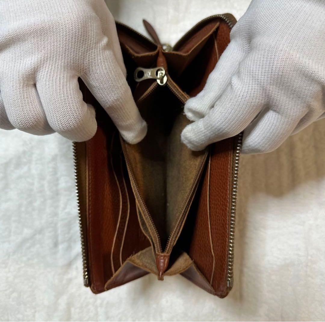 【良品】IL BISONTE（イルビゾンテ） 本革 L型ロングウォレット レザー