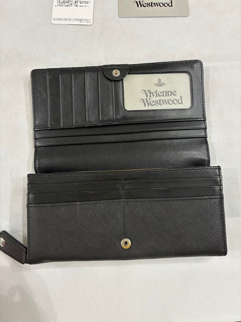 Vivienne Westwood ブラック ゴールドオーブ 長財布 - メルカリ