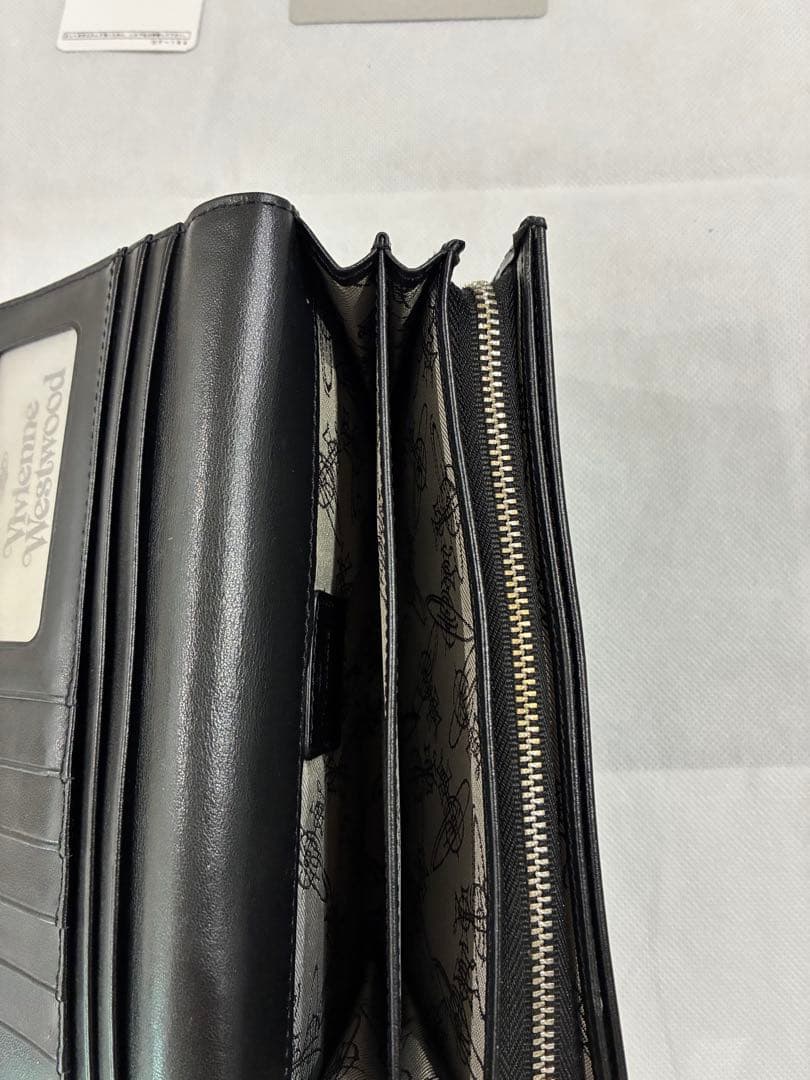 Vivienne Westwood ブラック ゴールドオーブ 長財布 - メルカリ