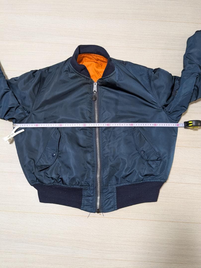 ALPHA Alpha MA1 ma1 希少 紺 ネイビー 90年 USA - メルカリ