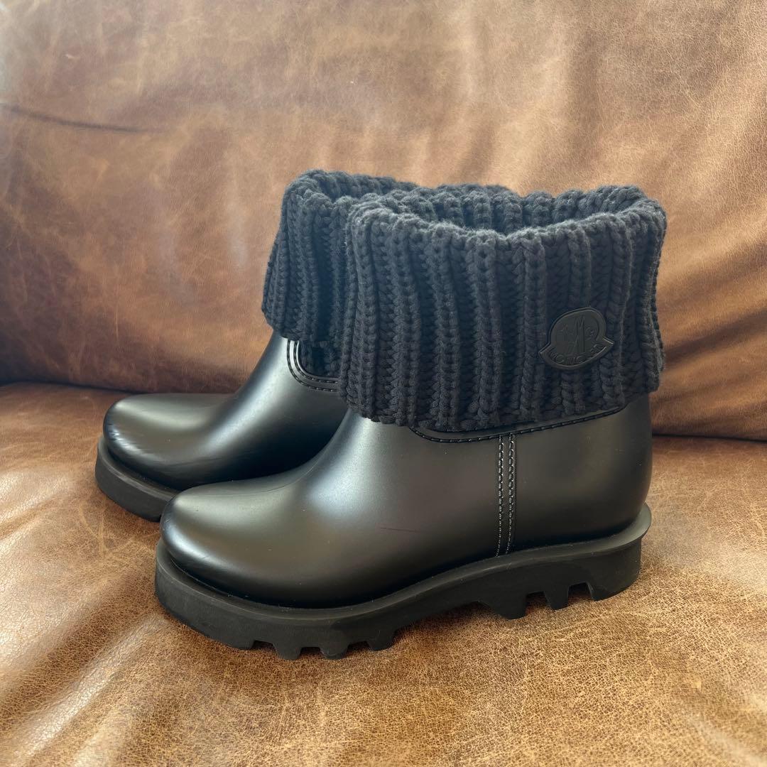 モンクレール MONCLER ショートブーツ GINETTE ジネット リブ - メルカリ