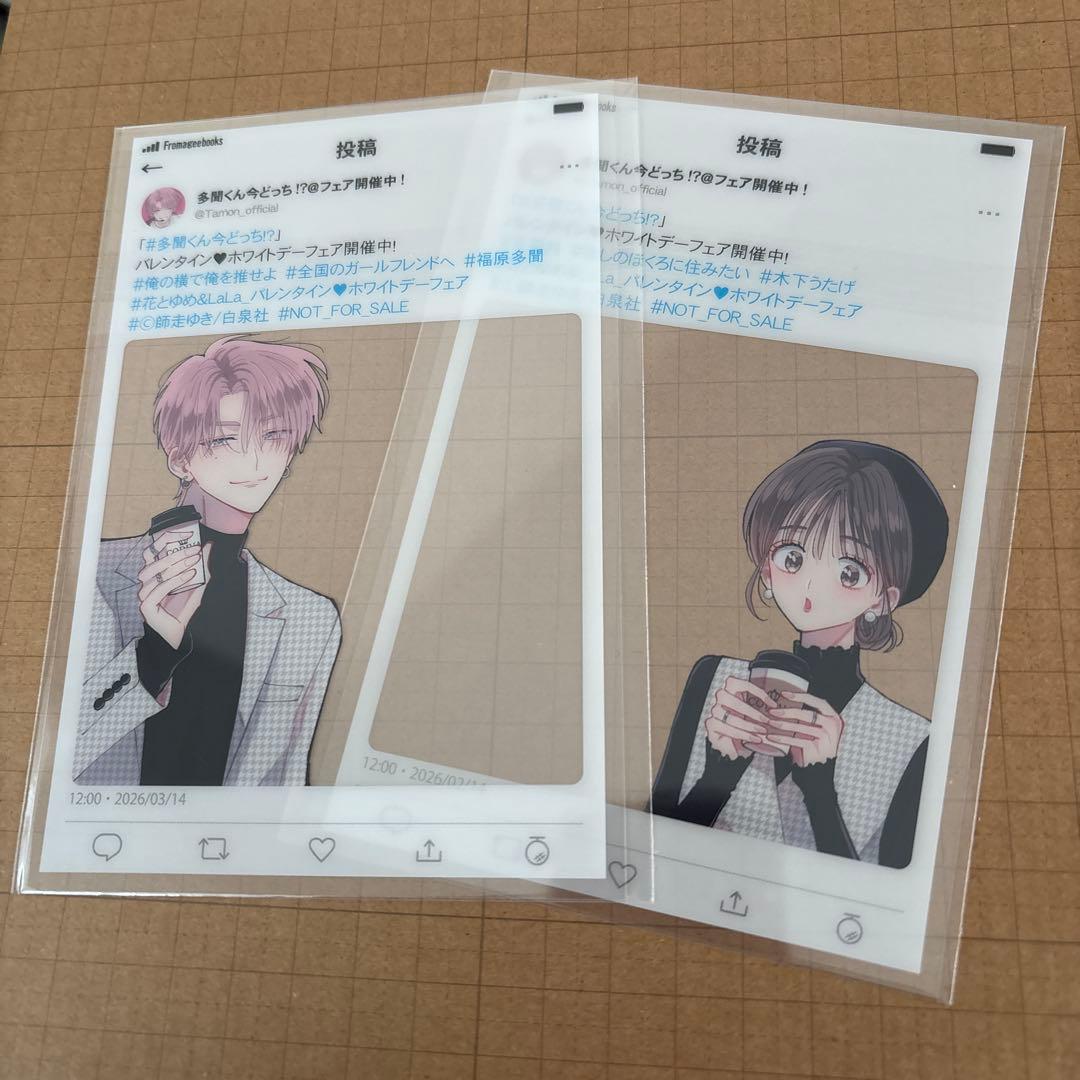 多聞くん今どっち!? SNS風クリアカード メロンブックス 特典 - メルカリ