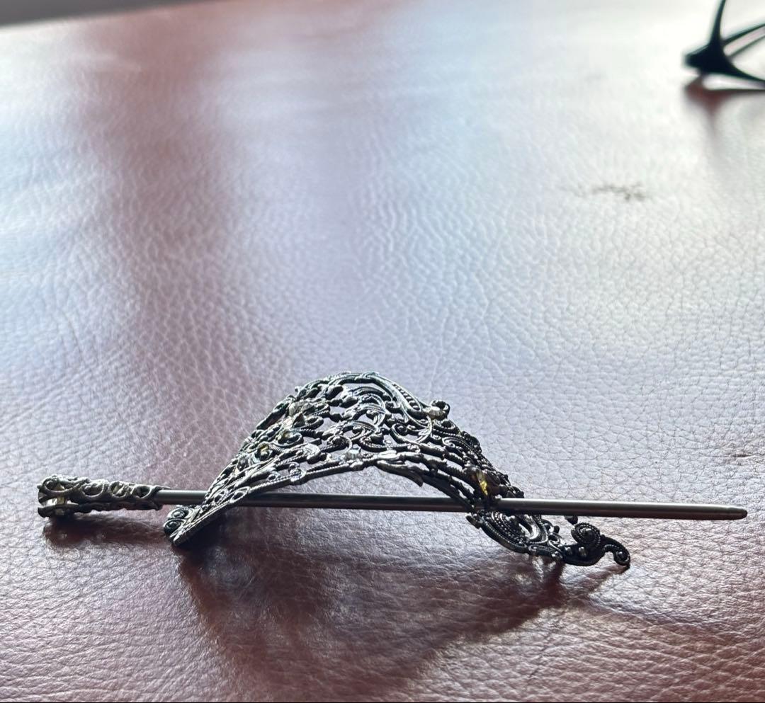 未使用 シルバーヘアアクセサリー スペインマドリッド