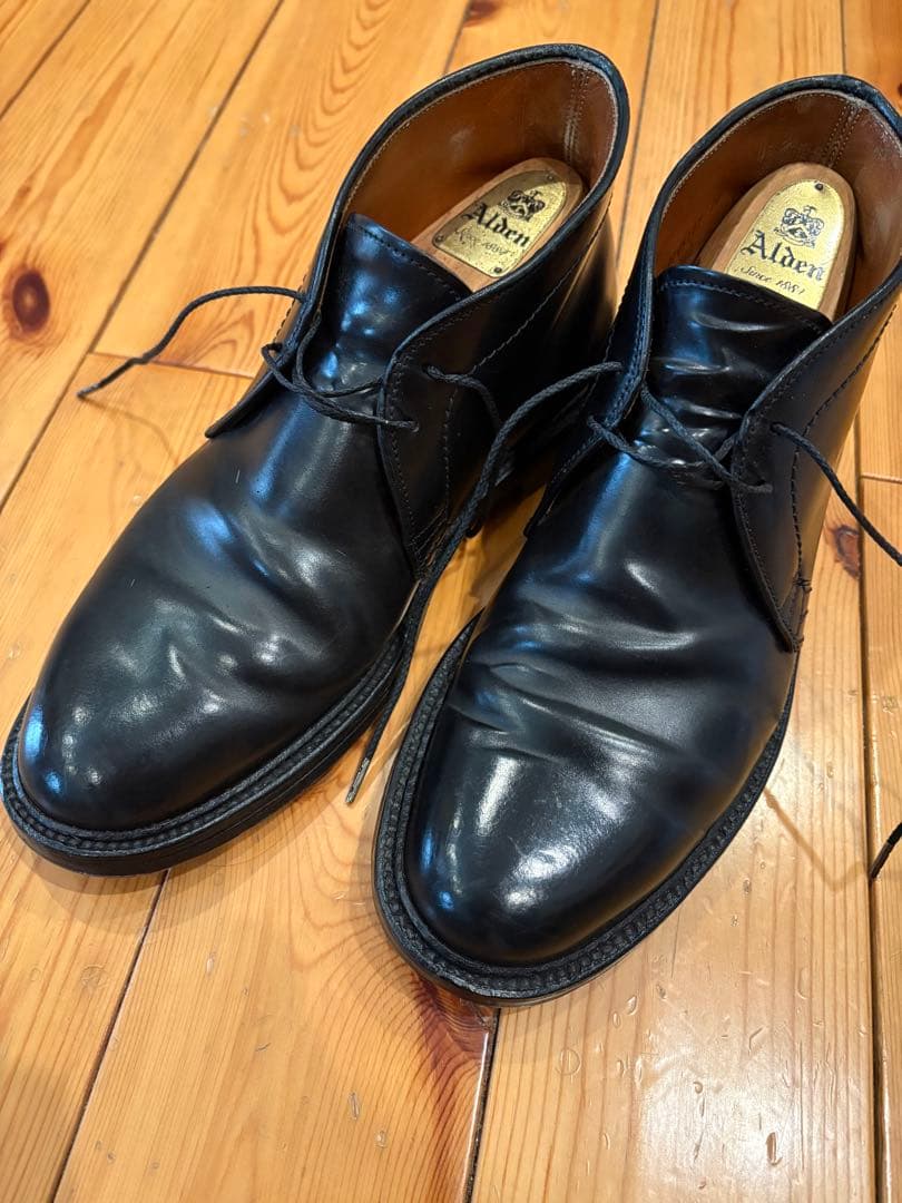 オールデン チャッカーブーツ(シューズツリー付き)