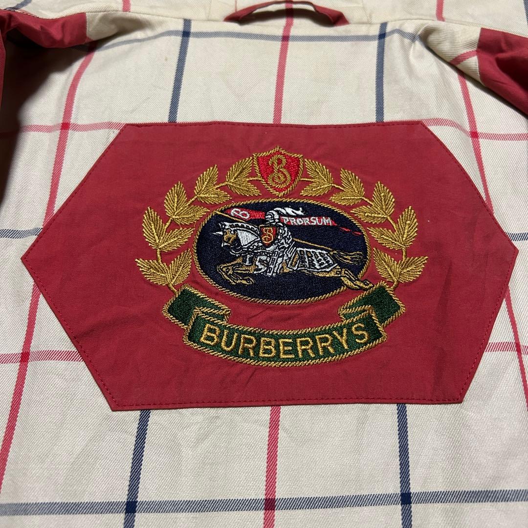 ビッグロゴ バーバリープローサム ジップ ジャケット ハーフコート