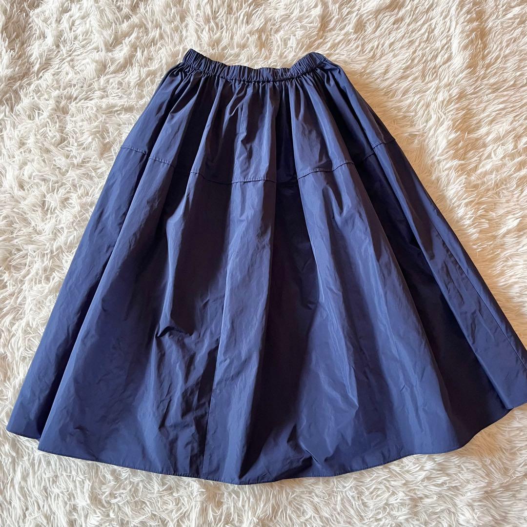 美品✨ エブール 25AW マイクロタフタイージーギャザースカート 定価