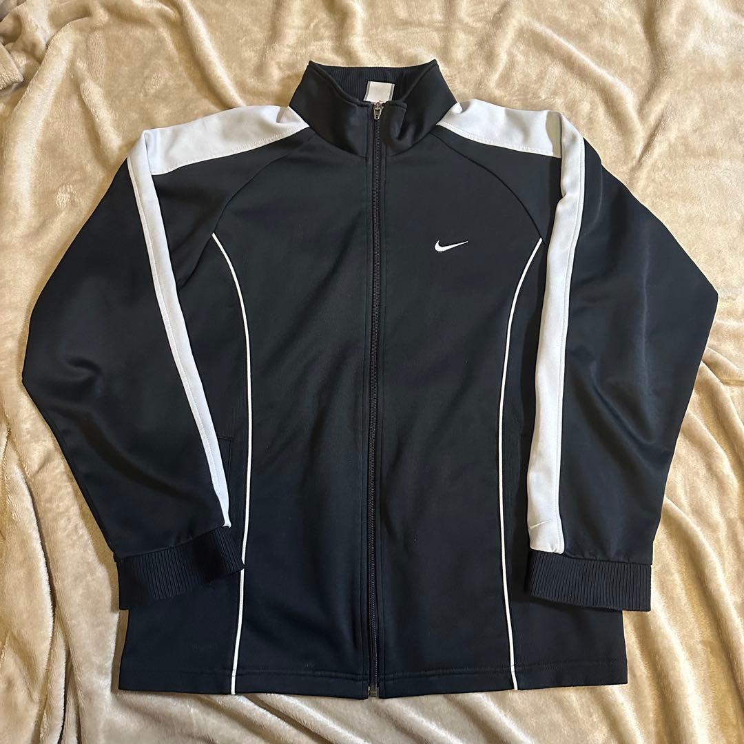 Nike 』銀タグ 90s-00s ジャージ 黒/白 トラックジャケット - メルカリ