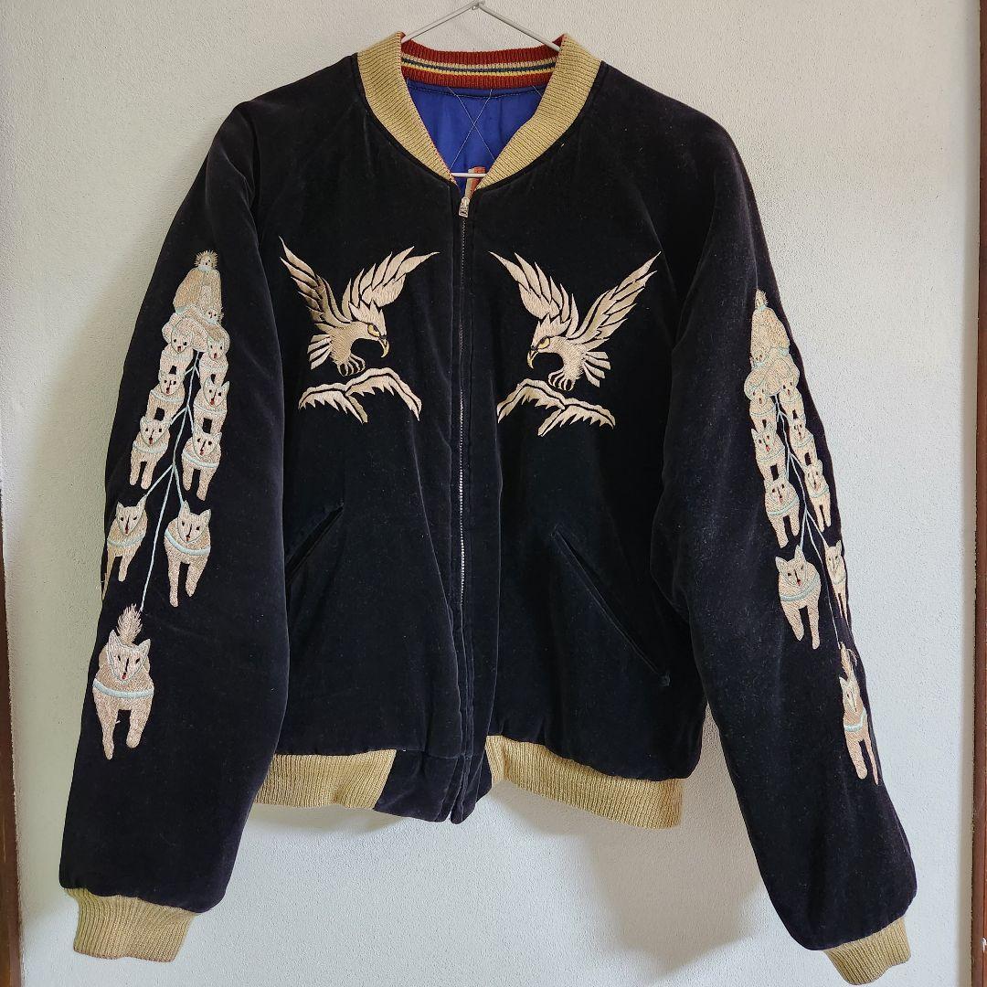 テーラー東洋 ヘラジカ×地図刺繍別珍×サテンキルティングアラスカ