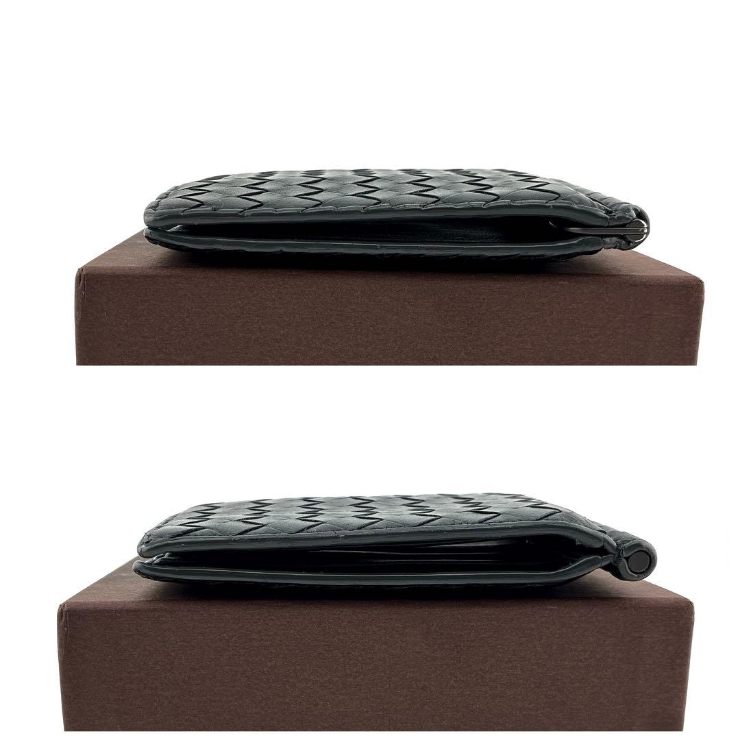 【美品】BOTTEGA VENETA イントレチャート マネークリップ　二つ折り