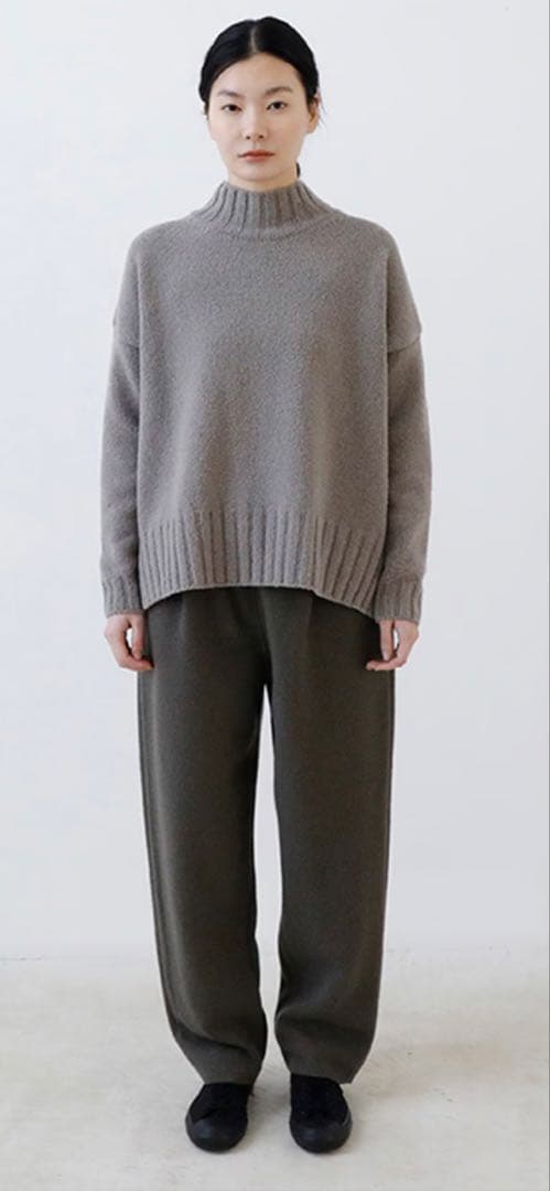 evameva 2025 プレスウールパンツ evameva (エヴァムエヴァ) press wool pants / プレスウールパンツ