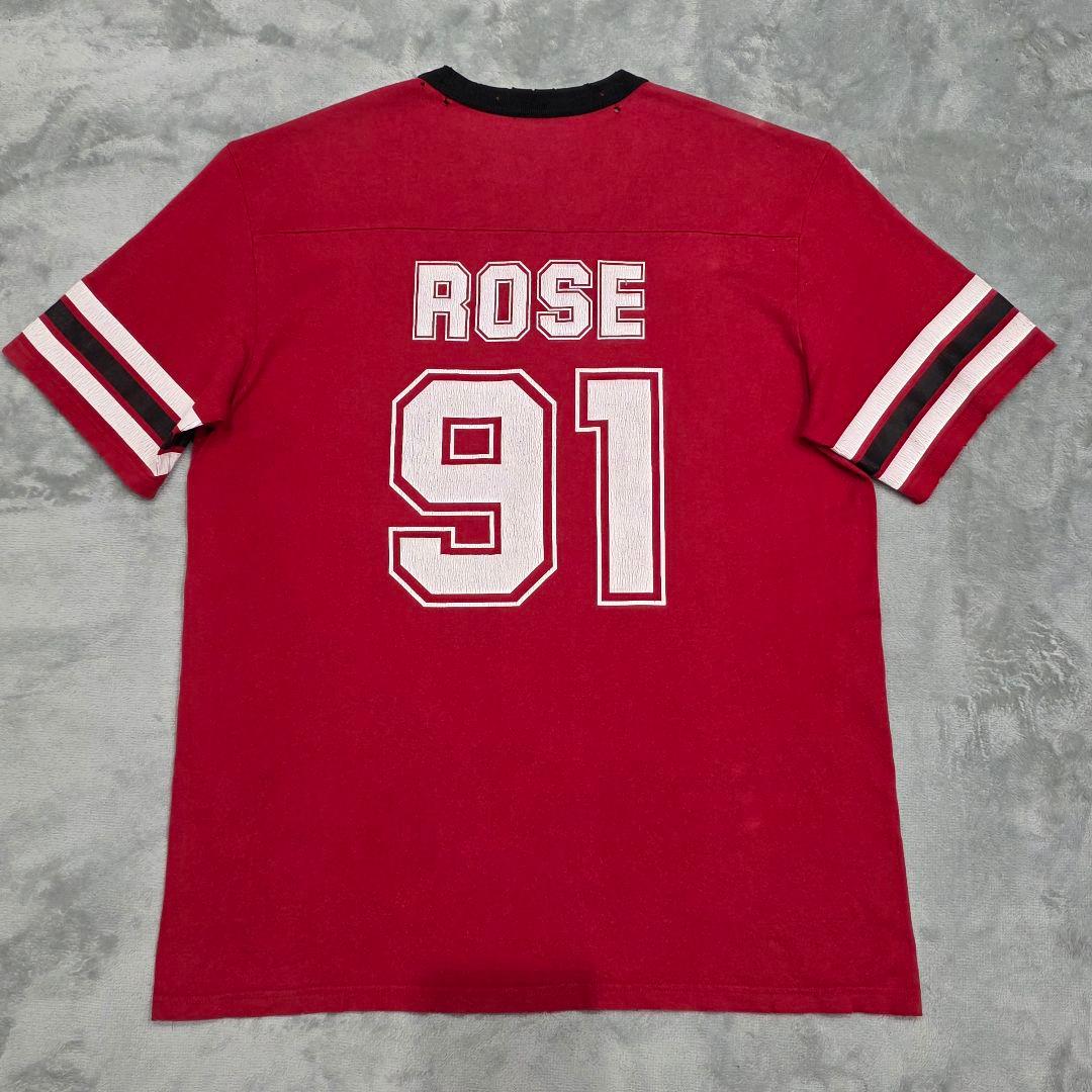 ナンバーナイン 06ss ガンズ期 Tシャツ 4 赤 91 ROSE - メルカリ