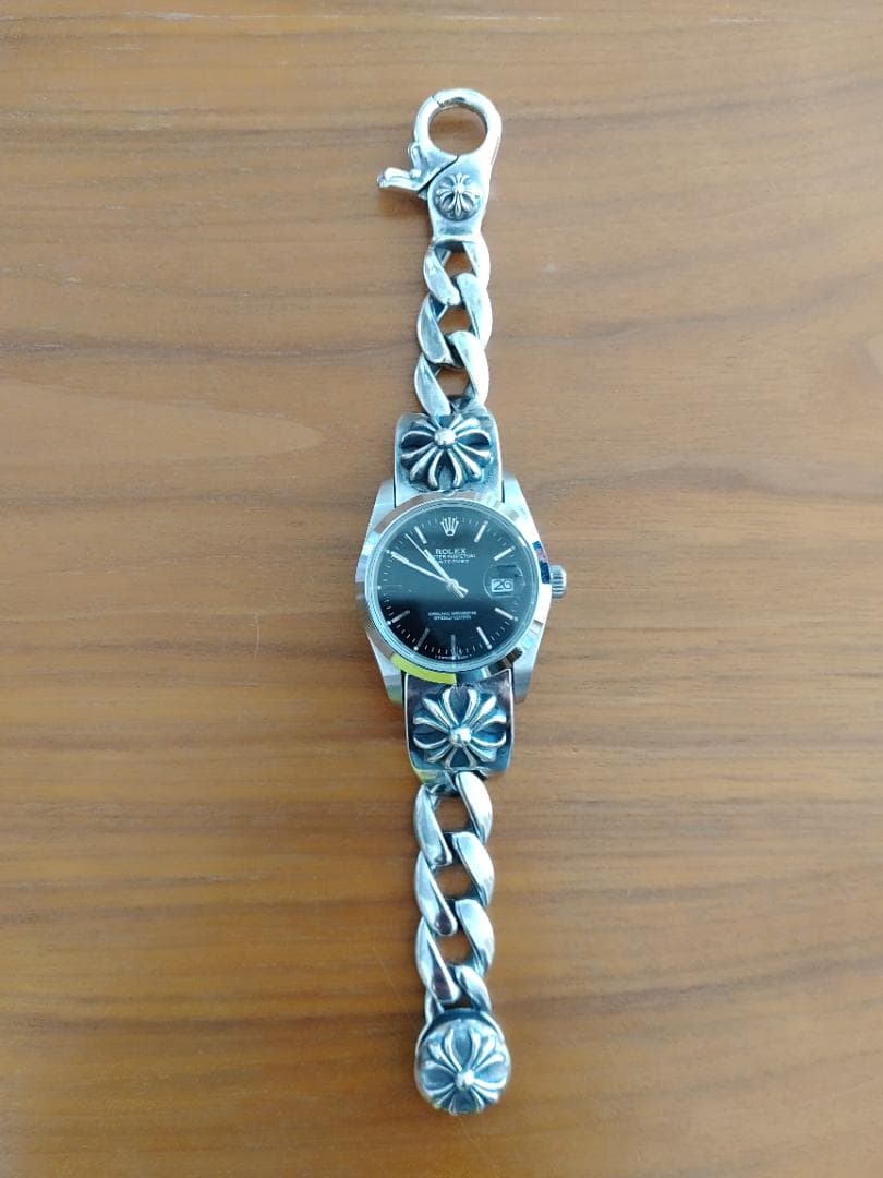 シルバーウォッチブレス時計