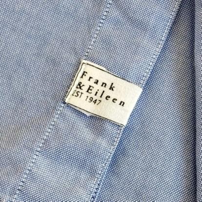 フランクアンドアイリーン Luke ルーク オックスフォードシャツ 水色 tw8