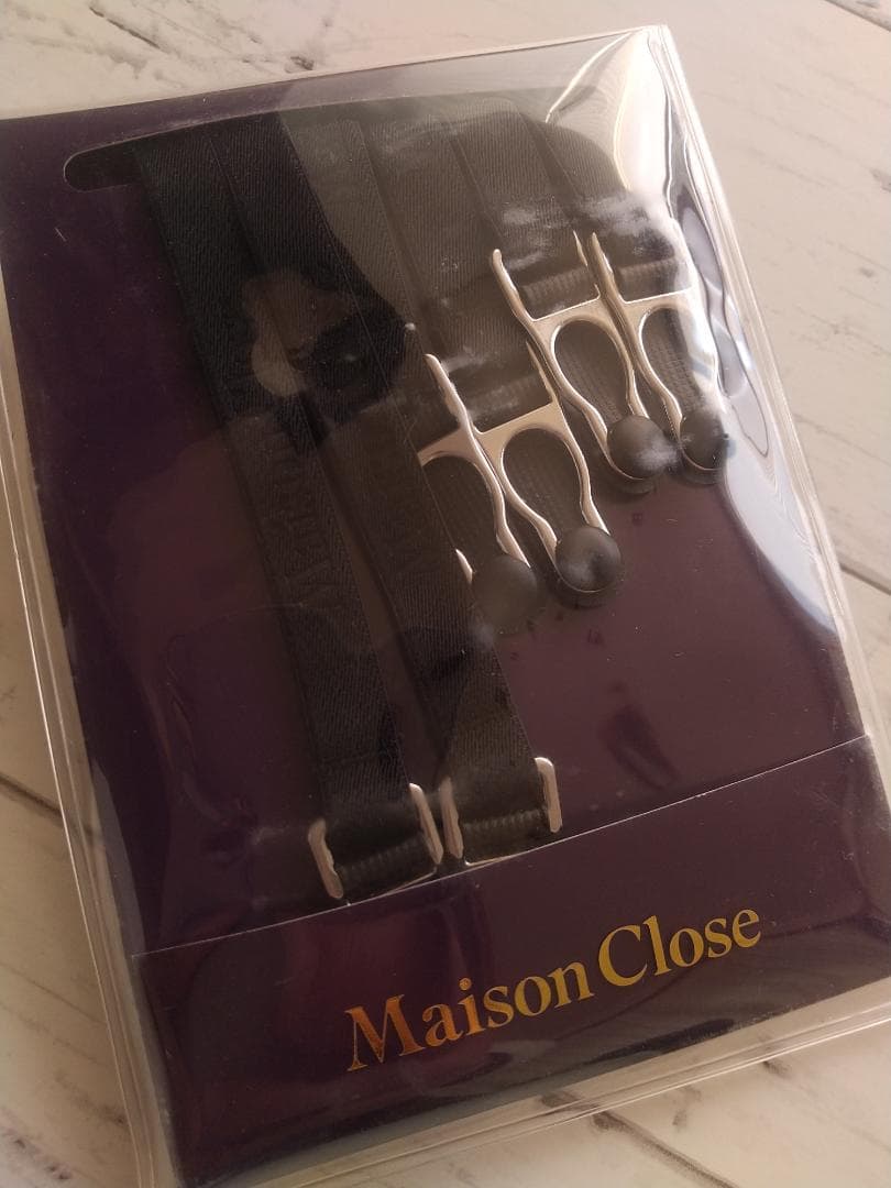 《Maison Close》メゾンクローズ　ダブルサスペンダー　シルバーカラー
