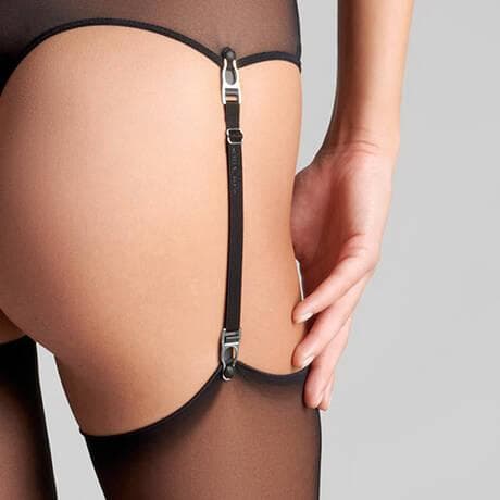 《Maison Close》メゾンクローズ　ダブルサスペンダー　シルバーカラー