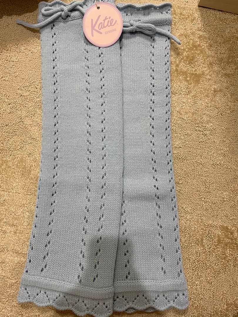 新品 Katie WINTER BABY レッグウォーマー ブルー - メルカリ