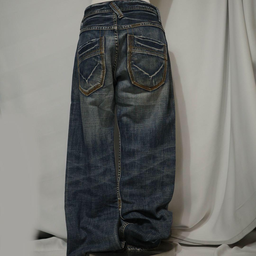 2000's archive dark wear denim pants y2k - メルカリ