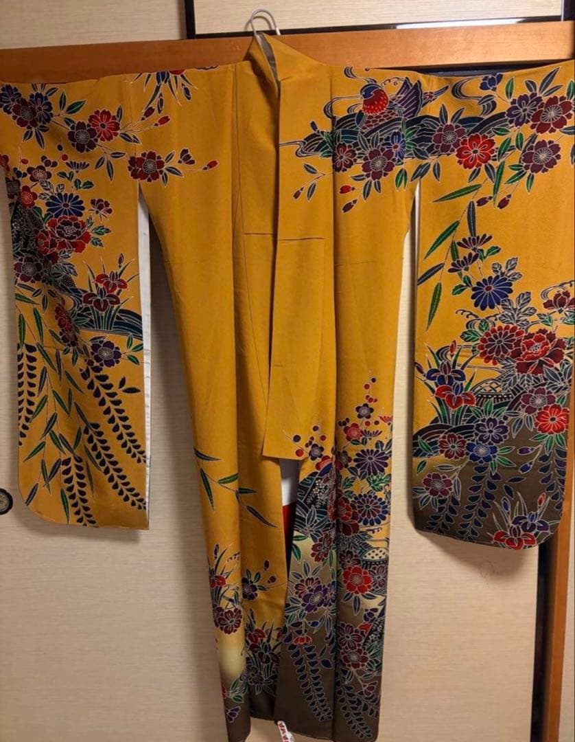 K*a様 【新品未使用品】紅型 振袖 長襦袢＋袋帯(使用品)セット