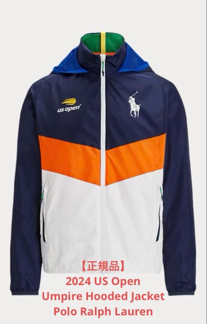 【正規品】2024 US OpenテニスUmpire Hooded Jacket US Open Ralph Lauren Umpride Hooded Track Jacket - Danezon