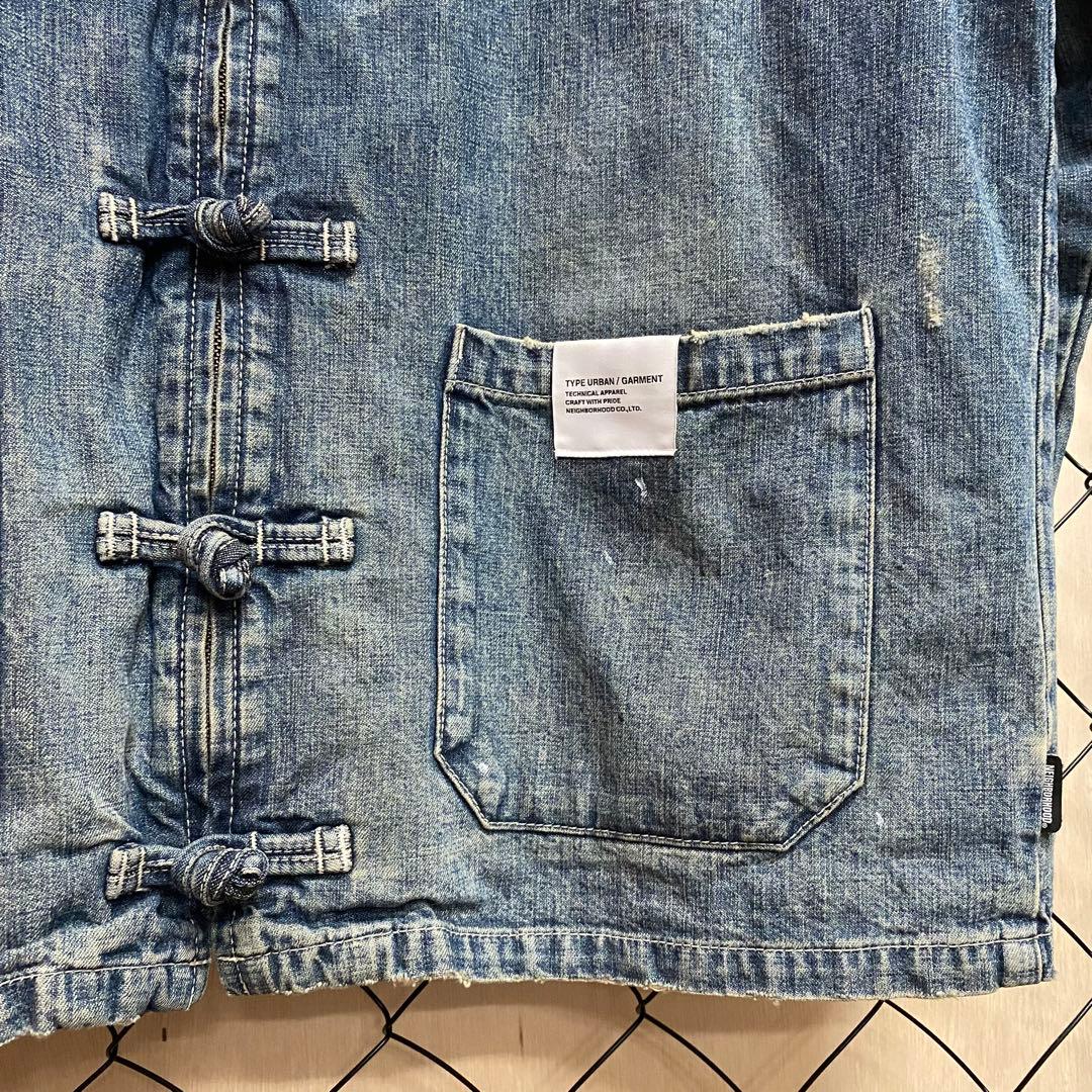 NEIGHBORHOOD ウォッシュド デニム カンフー ジャケット - メルカリ