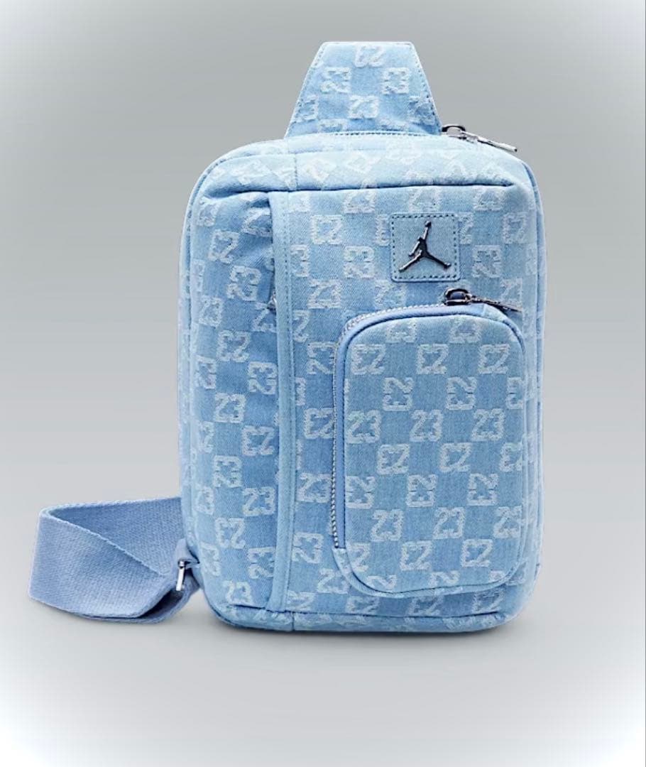 新品 未使用】NIKE JORDAN モノグラム バッグ デニム - メルカリ