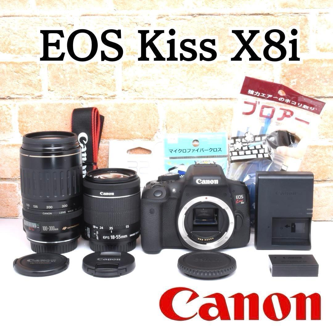推し活におすすめ✨Canon Kiss X8i✨超望遠レンズ✨ダブルレンズの通販