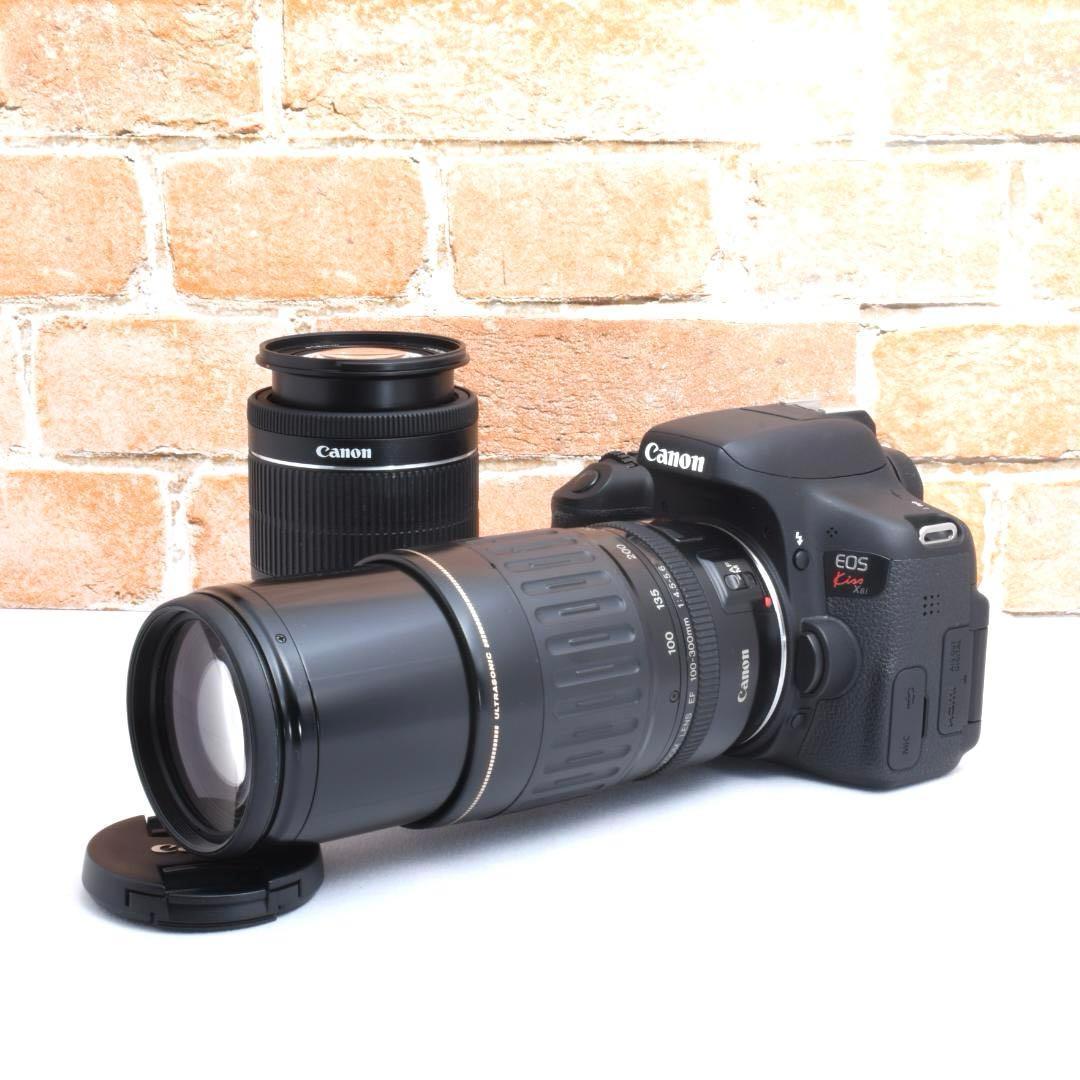 推し活におすすめ✨Canon Kiss X8i✨超望遠レンズ✨ダブルレンズの通販