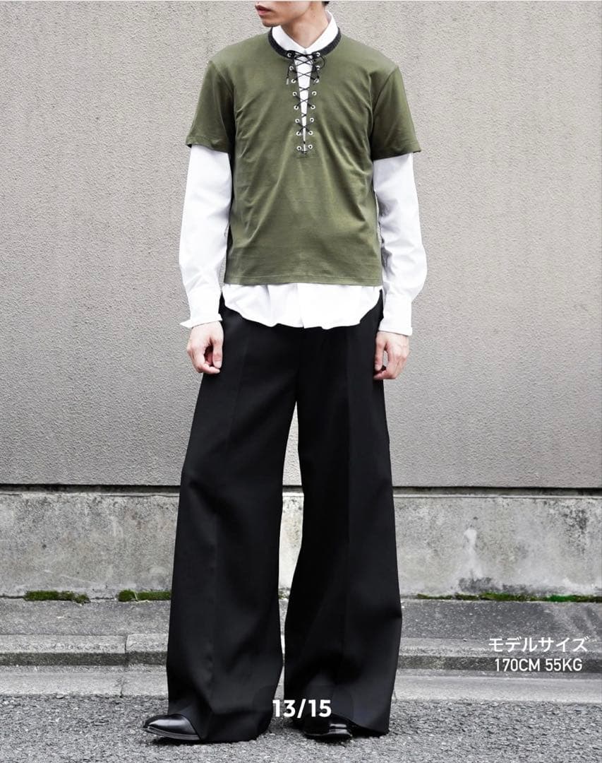 NEW OLD AW25 RIB SLEEVE TOP サイズ44