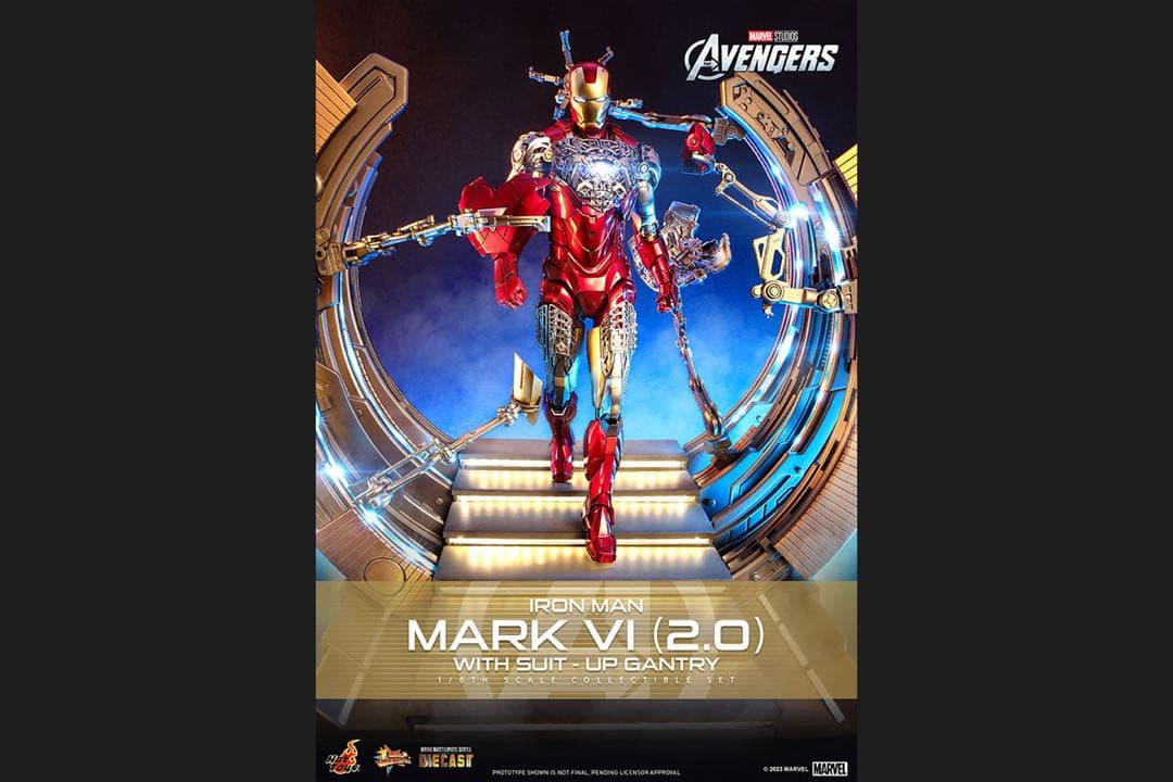 ホットトイズ アイアンマンマーク6 2.0 パワードスーツ装着機付 ムービー・マスターピース DIECAST】『アベンジャーズ』1／6
