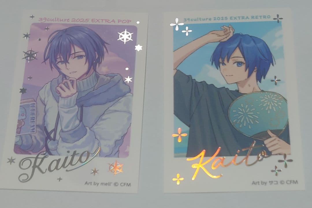 KAITO 39culture 箔押しカード 初音ミク 雪ミク2026 - メルカリ
