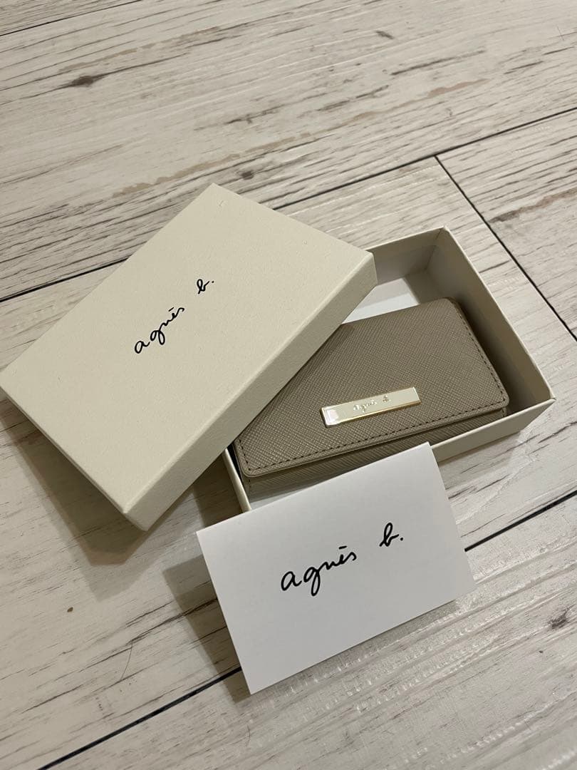 agnès b. グレー キーケース