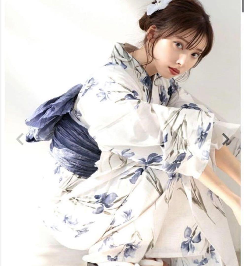 dita オリジナルデザイン 国内染色 浴衣 京の水墨画水仙 - メルカリ