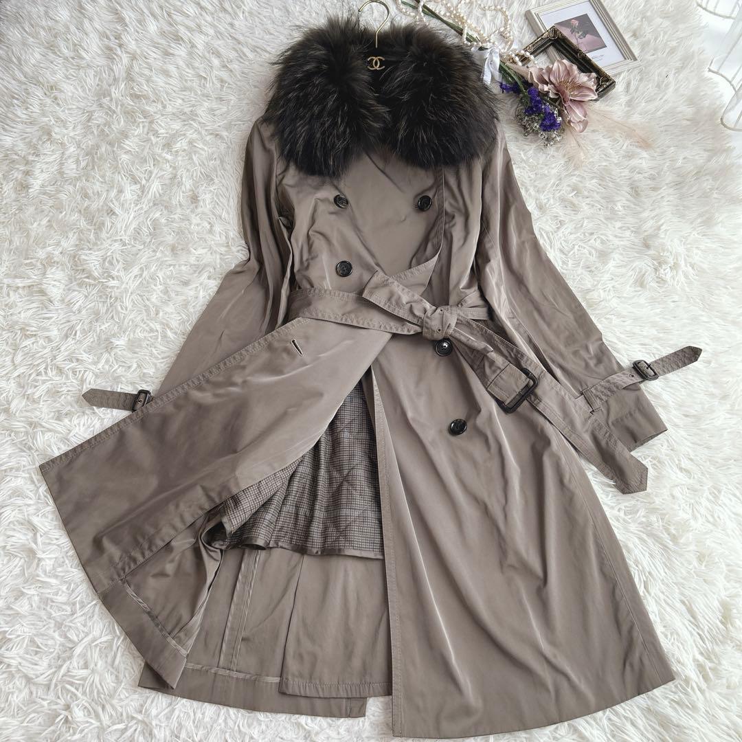 極美品✨️自由区 3way ライナー付きトレンチコート ベルト ファー L