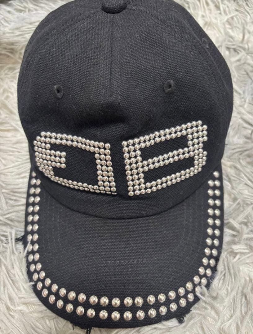 BEEDEN ブラックキャップ BD STUDS DAMAGE CAP - メルカリ