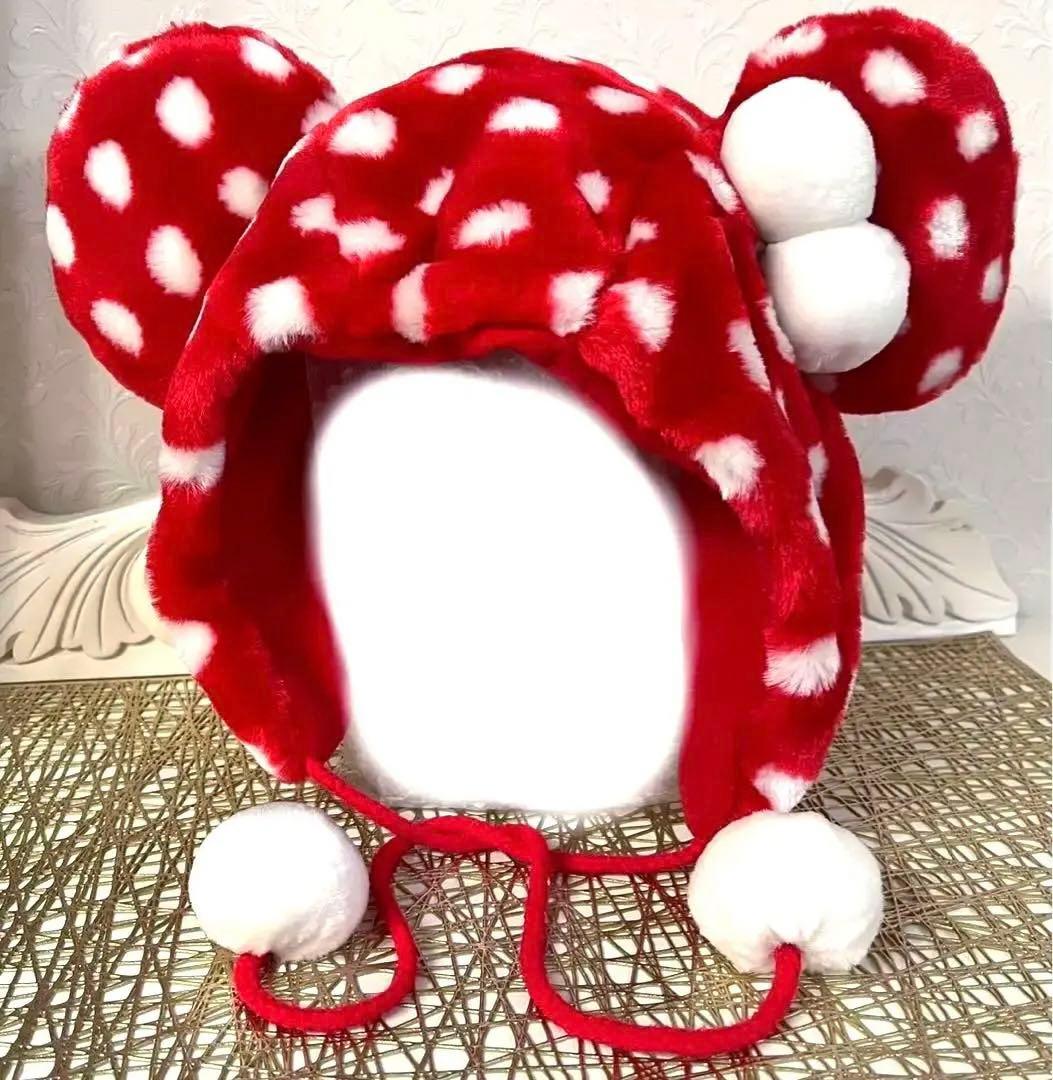 美品】激レア水玉 ミニー ディズニー ファンキャップ - メルカリ