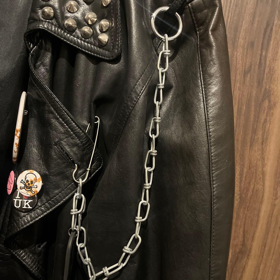 レザーコート パンク 鋲 スタッズ UK カスタム 一点物 オリジナル