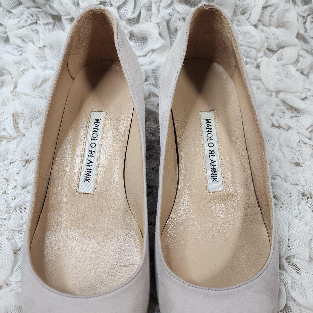 sumirelife様専用マノロブラニク リストニー スエード チャンキー