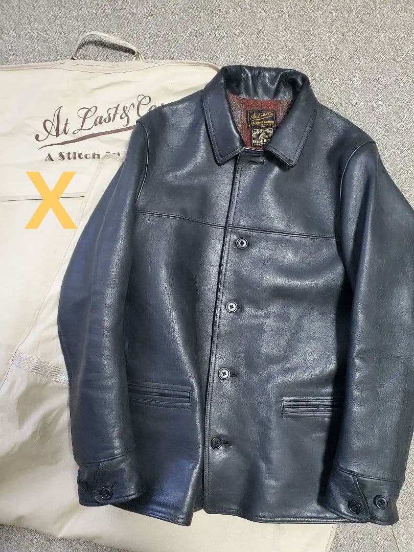 アットラスト AtLast ホースハイド コート ジャケット TIMEWORN - メルカリ