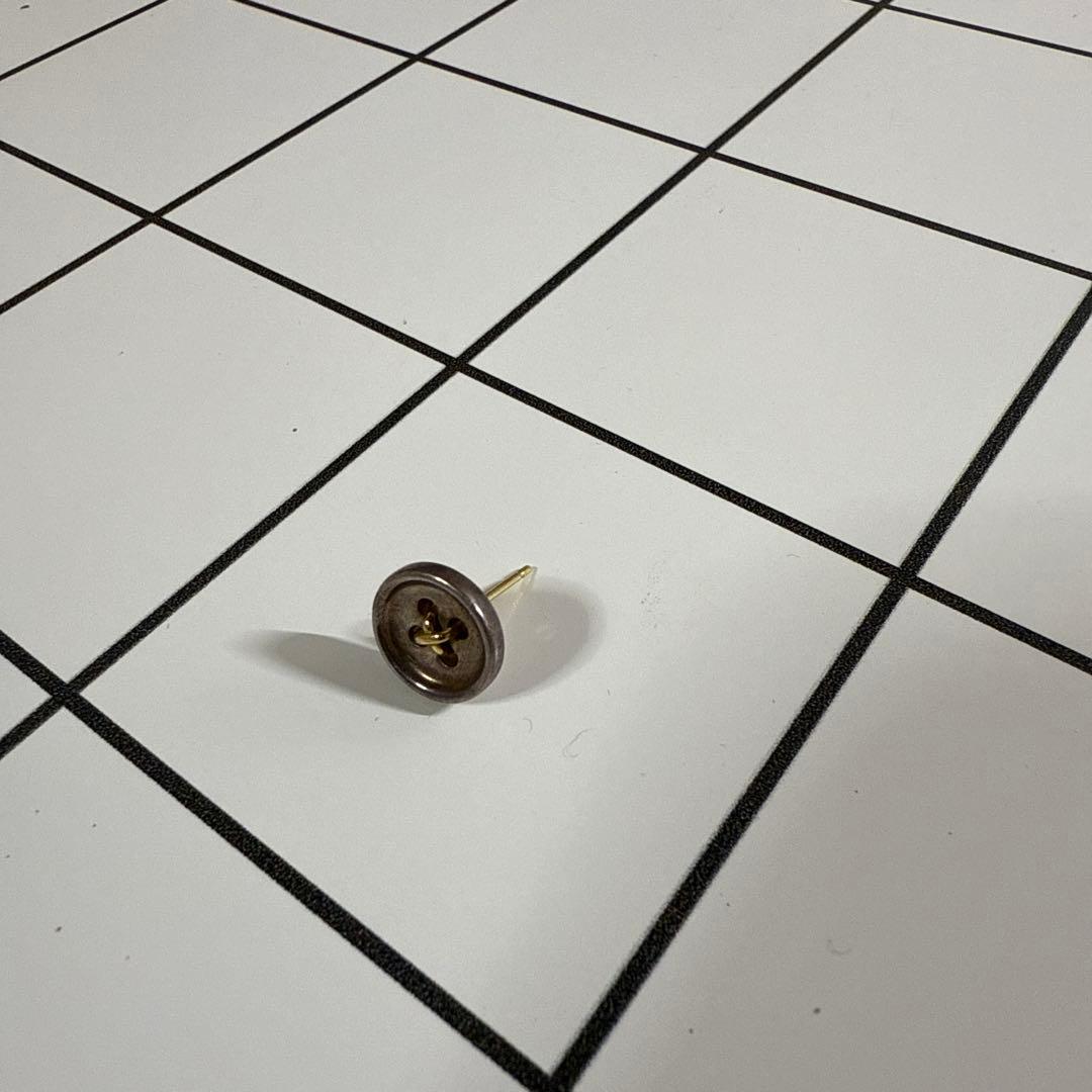 ボタン片耳用ピアス wagamama別注