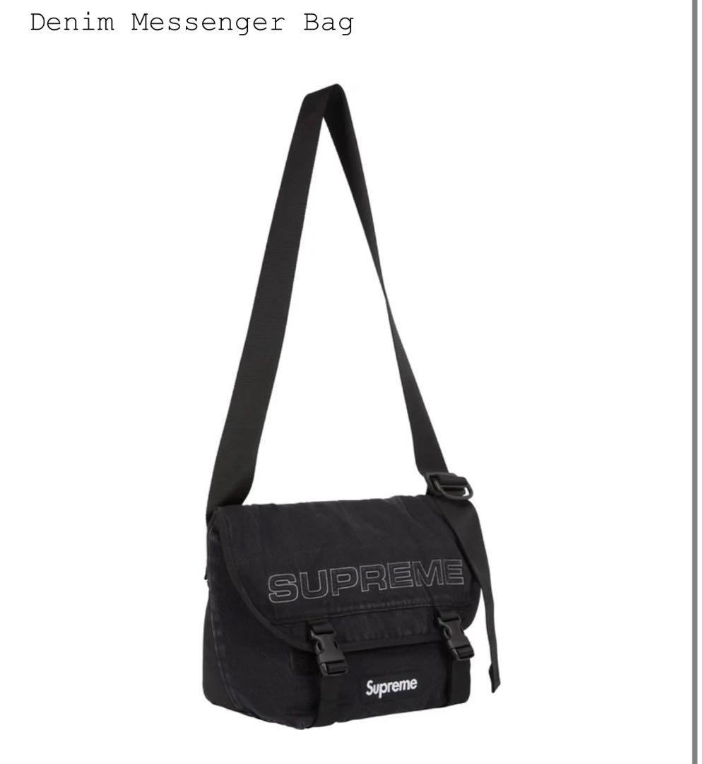バッグ Supreme Denim Messenger Bag \"Black\"