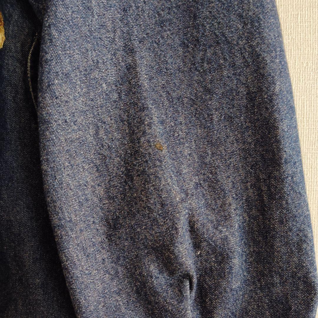 ピンクハウス カールヘルム ひよこ総柄 デニムブルゾン パーカー 刺繍