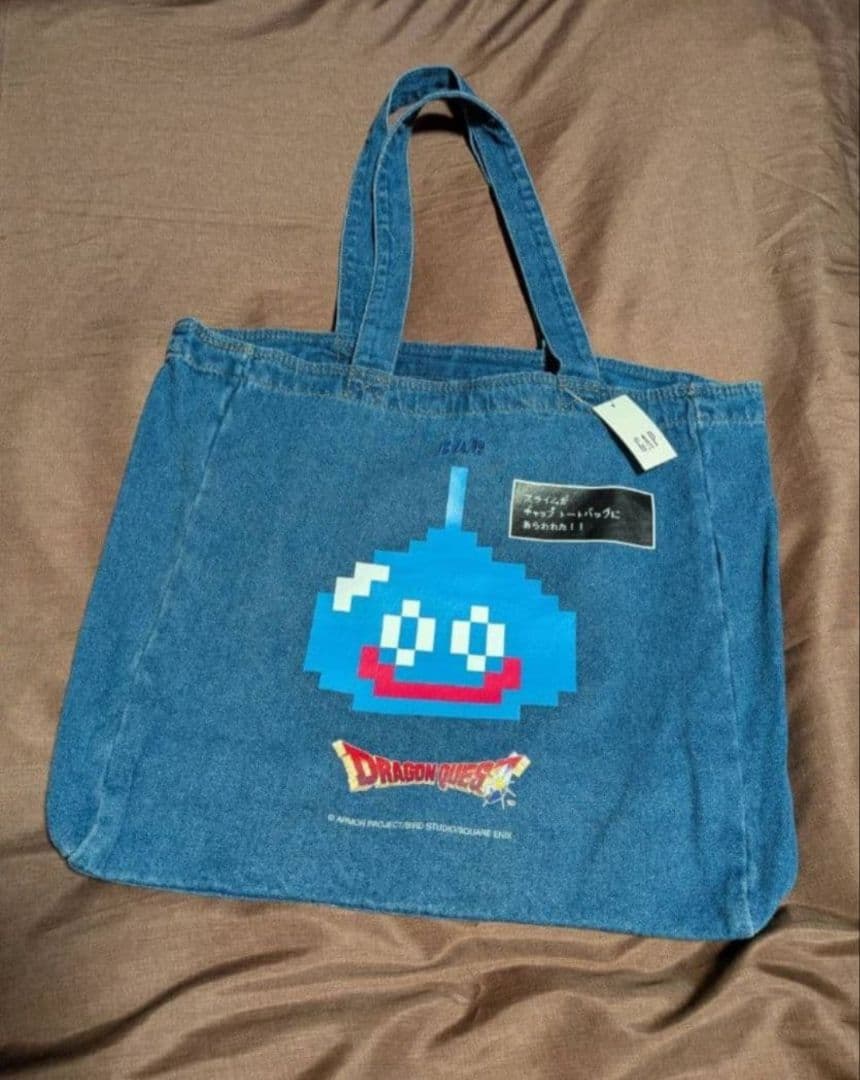 ドラクエ GAP アウトレット デニムトートバッグ スライム - メルカリ