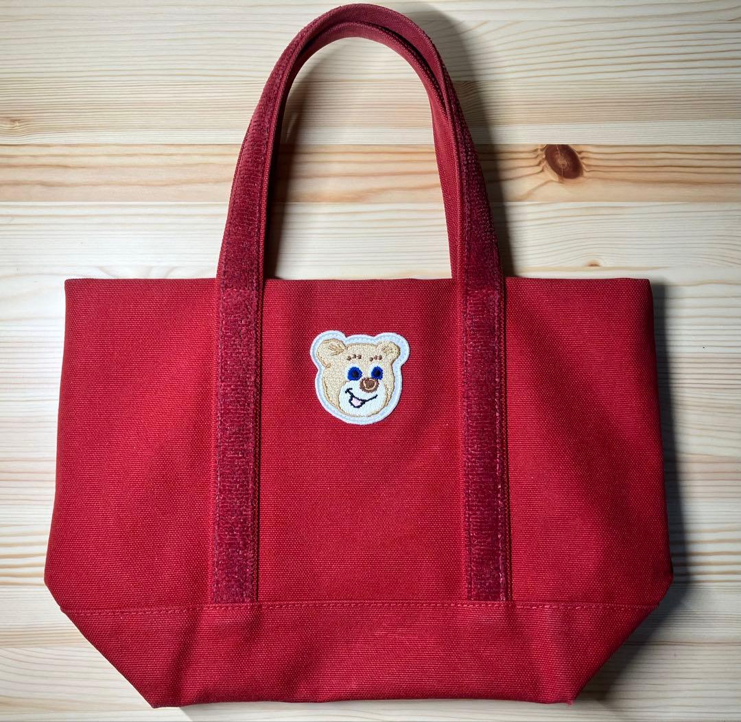 Used☆フェイラー オールドテディワッペン トートバッグ 小 ワイン色