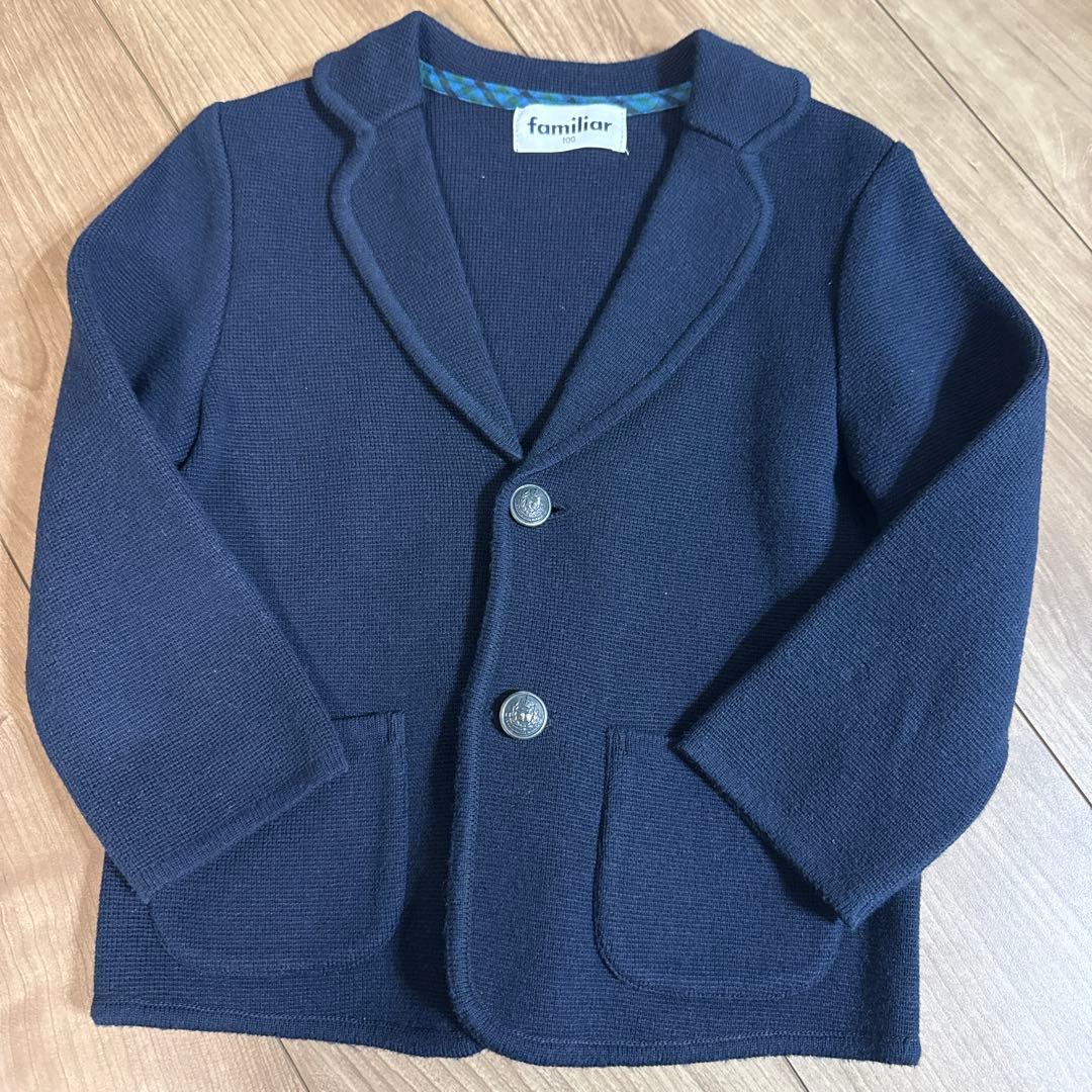 ファミリア ジャケット ニット アウター カーディガン ニット
