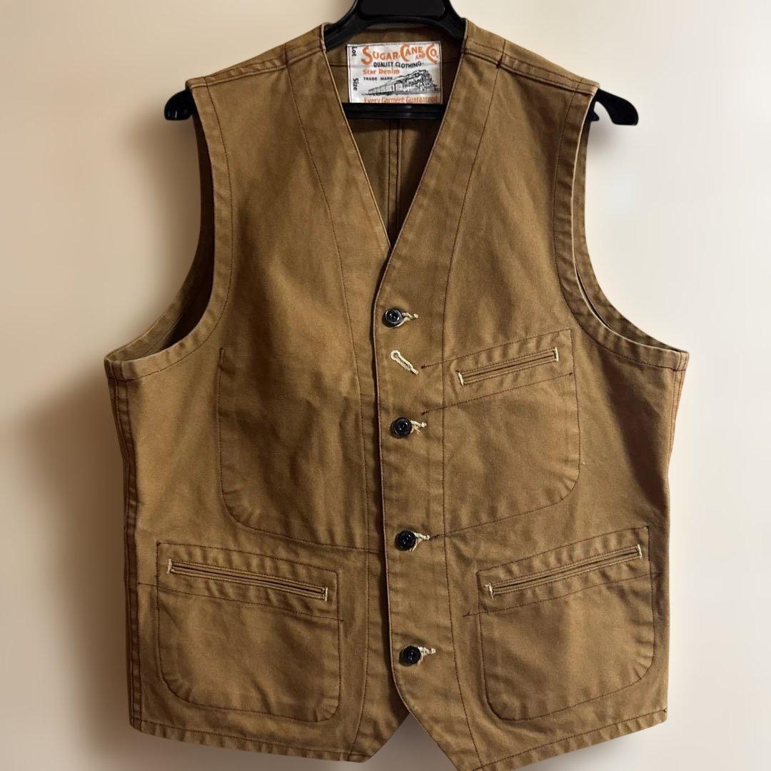 SUGARCANE ブラウンダック ワークベスト 40 - メルカリ