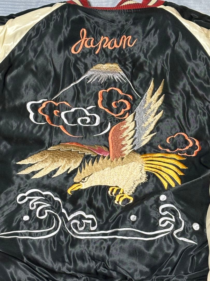 テーラー東洋　スカジャン　別珍　ツートン　試着のみ　TT15795-128