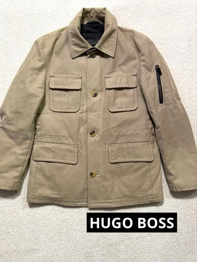 HUGO BOSS　ヒューゴボス　セレクション メンズ ステンカラーコート HUGO BOSS（ヒューゴ・ボス） ステンカラーコート メンズ コットン