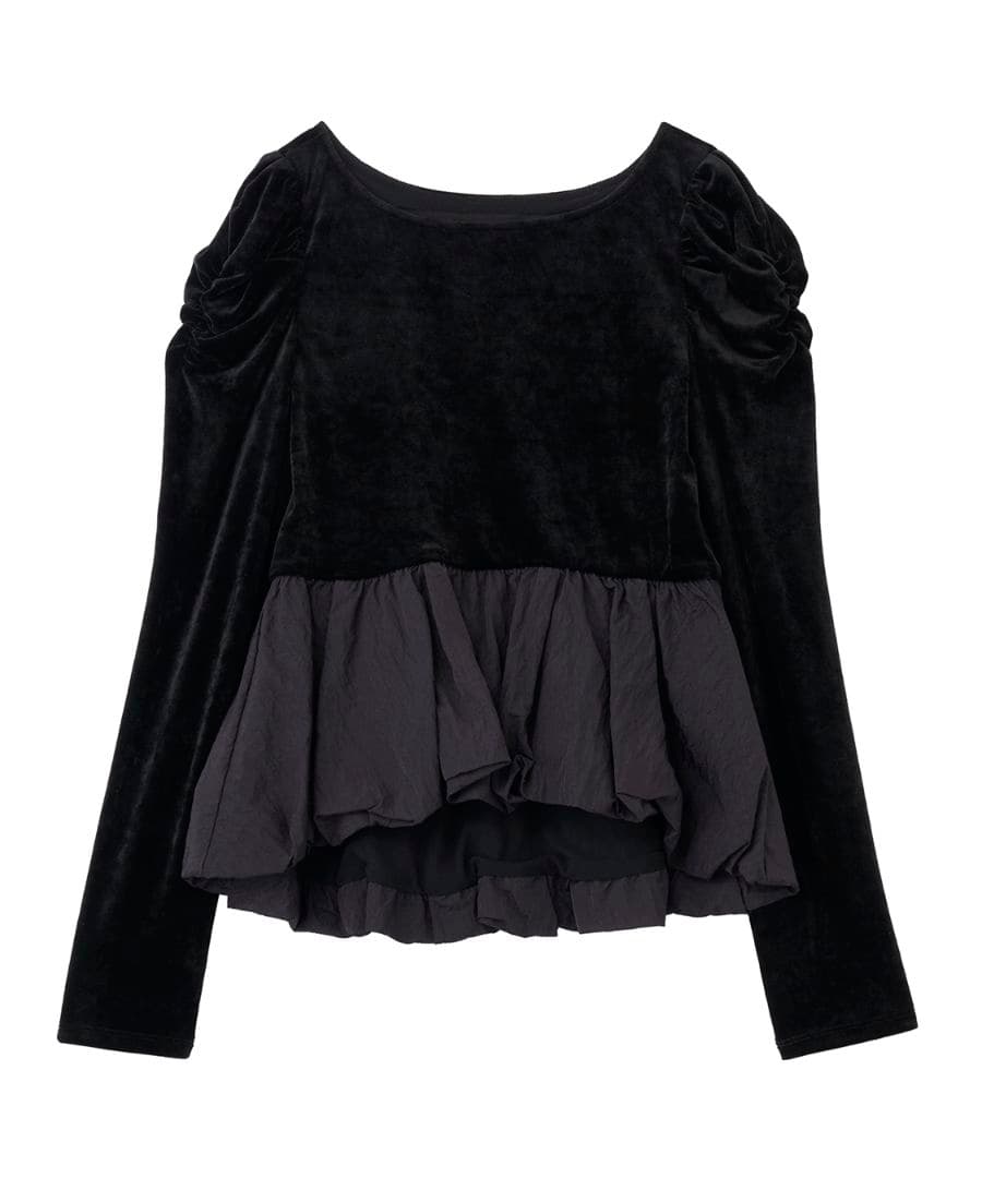 即完 新品タグ付 ココディール ベロアドッキングバルーントップス 写真掲載あり ベロアドッキングバルーントップス｜PETAL ONLINE（ペタルオンライン）