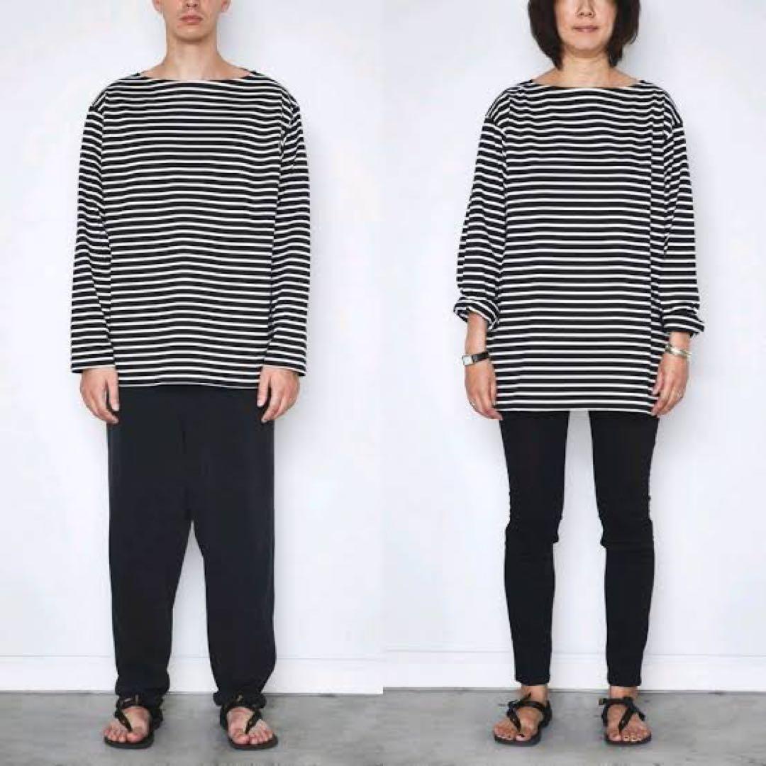 COMOLI ボーダーボートネック サイズ2 - メルカリ